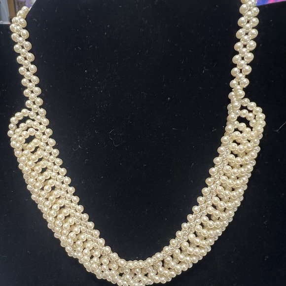 The Unbranded Brand Jewelry - Vintage Necklace Bundle Faux Pearl Collar Braided Retro